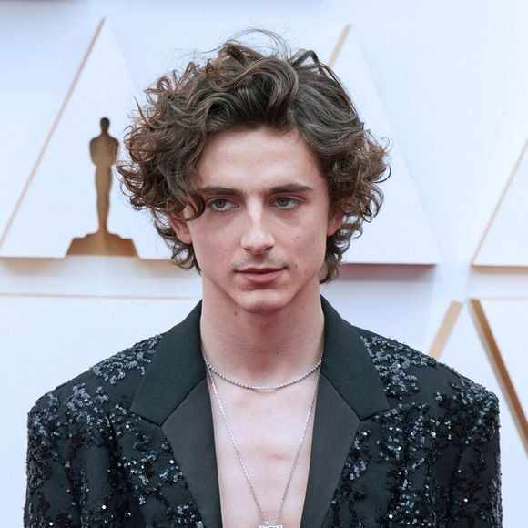 Timothée Chalamet au photocall de la 94ème édition de la cérémonie des Oscars à Los Angeles, le 27 mars 2022. 