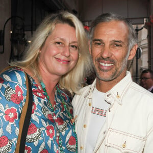 Exclusif - Paul Belmondo et son ex-femme Luana lors de la soirée d'inauguration de la brasserie Paul Bocuse dans l'hôtel du Louvre, dans le 1er arrondissement de Paris, France, le 12 septembre 2019. © Coadic Guirec/Bestimage 