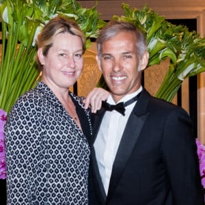 Exclusif - Paul Belmondo et son ex-femme Luana - Arrivées des people au dîner de la 9ème édition du "Global Gift Gala" d'E. Longoria à l'hôtel Four Seasons George V à Paris le 25 avril 2018. © Cyril Moreau/Bestimage 