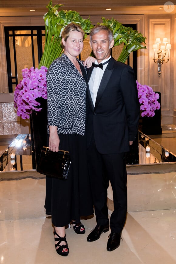 Exclusif - Paul Belmondo et son ex-femme Luana - Arrivées des people au dîner de la 9ème édition du "Global Gift Gala" d'E. Longoria à l'hôtel Four Seasons George V à Paris le 25 avril 2018. © Cyril Moreau/Bestimage 