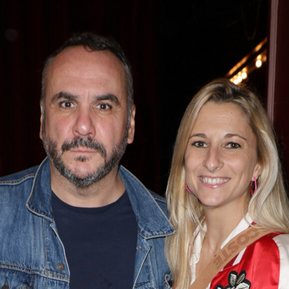 Exclusif - François-Xavier Demaison et sa femme Anaïs Tihay - Générale de la pièce "Ring" (Variations du couple) suivie d'un cocktail au théâtre de l'Oeuvre à Paris le 20 septembre 2024. © Coadic Guirec / Bestimage  No web Belgique et Suisse
