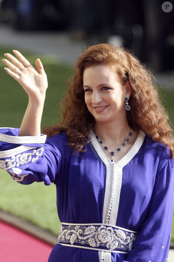 La princesse Lalla Salma du Maroc - Arrivees a la cathedrale pour le mariage religieux du prince Guillaume de Luxembourg et de la comtesse Stephanie de Lannoy a Luxembourg, le 20 octobre 2012. 