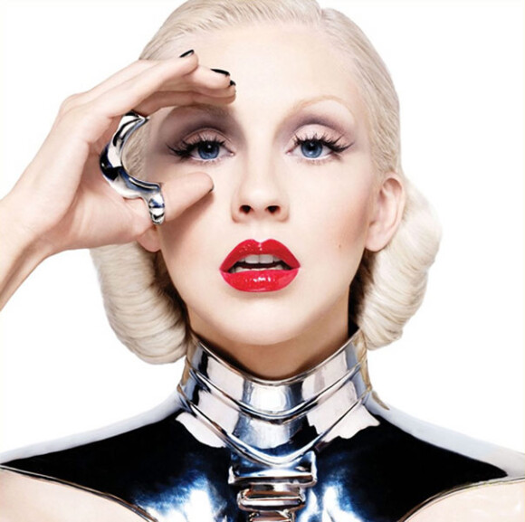 Christina Aguilera sur la pochette de son nouvel album, Bionic