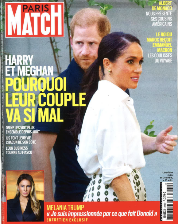 La une du magazine Paris Match