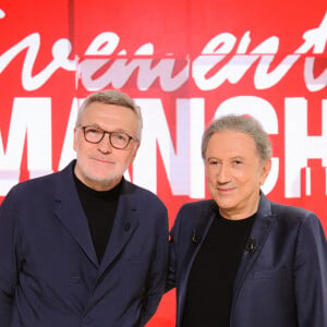 Une émission qui promet, comme chaque semaine.
Exclusif - Laurent Ruquier et Michel Drucker - Enregistrement de l'émission "Vivement Dimanche" au Studio Gabriel à Paris, France, le 1er octobre 2024, présentée par M.Drucker et diffusée le 3 novembre sur France 3. © Guillaume Gaffiot/Bestimage