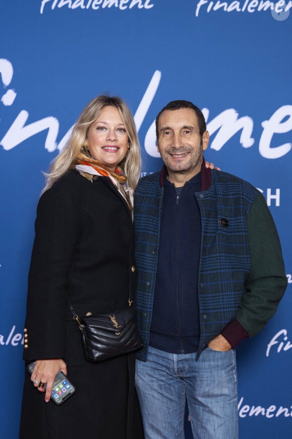 Zinedine Soualem et sa compagne Caroline Faindt - Avant-première du film "Finalement" de C. Lelouch qui fête son 87ème anniversaire au Grand Rex à Paris le 30 octobre 2024. © Pierre Perusseau/Bestimage