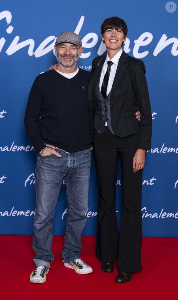 Sébastien Bihi et Christelle Dominguez - Avant-première du film "Finalement" de C. Lelouch qui fête son 87ème anniversaire au Grand Rex à Paris le 30 octobre 2024. © Pierre Perusseau/Bestimage