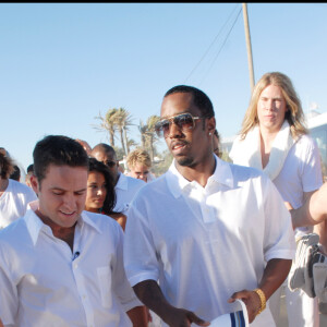 Le rappeur qui a eu l'idée des soirées blanches à Saint-Tropez 
P. Diddy à Saint-Tropez