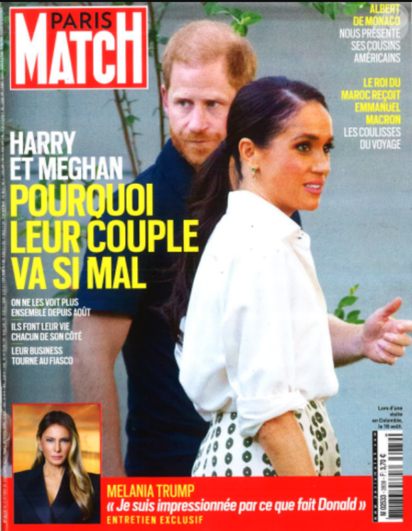 Couverture de "Paris Match" du 31 octobre 2024