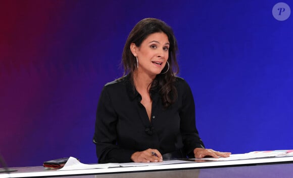 Apolline de Malherbe lors de la conférence de presse de rentrée BFM TV. - RMC du groupe Altice France à Paris, France, le 31 août 2023. © Coadic Guirec/Bestimage