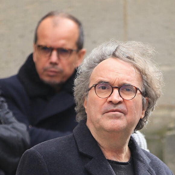 Gregoire Bonnet - Sorties des obsèques de Marion Game en l'église Saint Roch à Paris, France, le 31 mars 2023. © Jonathan Rebboah/Panoramic/Bestimage