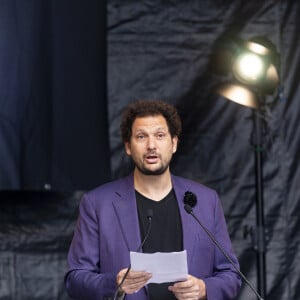 Exclusif - Eric Antoine lors de l'hommage à l'humoriste Guillaume Bats, mort à 36 ans, à Montmirail, Marne, France, le 17 juin 2023. © Pierre Perusseau/Bestimage