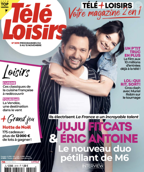 À cette occasion, il est à l'honneur dans le numéro de "Télé Loisirs" du 4 novembre.
Couverture du nouveau numéro de "Télé Loisirs"