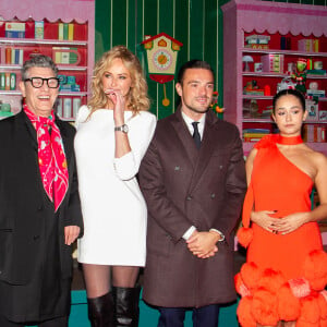 Marc Lavoine, Adriana Karembeu, Frédéric Merlin et Lena Situations (Lena Mahfouf) lors de la soirée d'inauguration "Noël du BHV Marais" à Paris. Le 6 novembre 2024 © Philippe Baldini / Bestimage