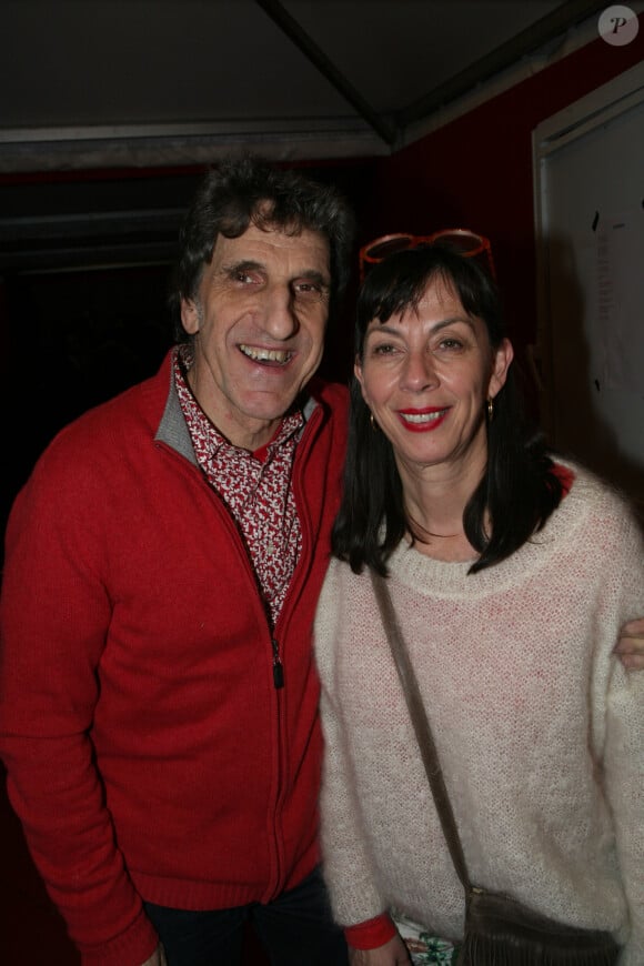 Exclusif - Shirley et Dino lors du concert de soutien à la CGT au cirque Phénix à Paris, le 22 janvier 2020. © JLPPA/Bestimage