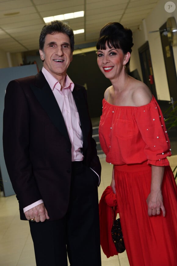 Exclusif - No Web - Shirley et Dino - Enregistrement de l'émission "Les 20 ans du Plus Grand Cabaret du Monde" dans la Salle des Etoiles à Monaco, qui sera diffusée le 16 juin sur France 2, dont le parrain est A.Delon. Le 1 juin 2018. © A.Bahi-B.Bebert / Bestimage 