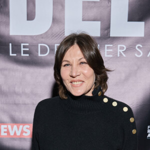 Exclusif - Mathilde Seigner au photocall de la soirée Ciné-concert symphonique "Alain Delon, le dernier Samouraï" au Palais des congrès à Paris le 8 novembre 2024 le jour de son anniversaire. © Jacovides / Moreau / Bestimage 