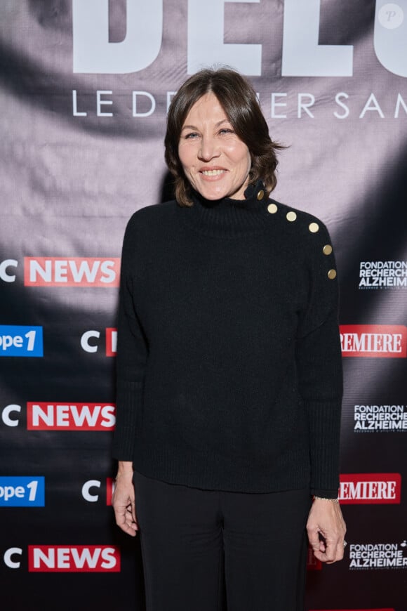 Exclusif - Mathilde Seigner au photocall de la soirée Ciné-concert symphonique "Alain Delon, le dernier Samouraï" au Palais des congrès à Paris le 8 novembre 2024 le jour de son anniversaire. © Jacovides / Moreau / Bestimage 