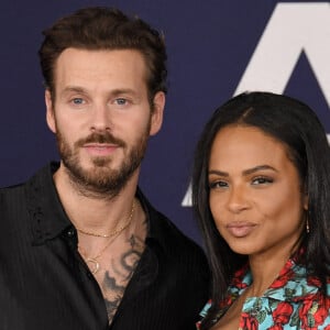 Matt Pokora et Christina Milian à la première d'AMBULANCE à Los Angeles qui s'est tenue à l'Academy Museum of Motion Pictures à Los Angeles, CA, le lundi 4 avril 2022. (Photo par Sthanlee B. Mirador/SPUS/ABACAPRESS.COM)