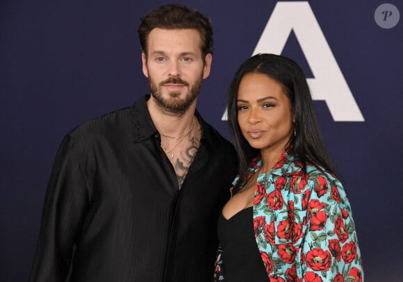 Matt Pokora et Christina Milian à la première d'AMBULANCE à Los Angeles qui s'est tenue à l'Academy Museum of Motion Pictures à Los Angeles, CA, le lundi 4 avril 2022. (Photo par Sthanlee B. Mirador/SPUS/ABACAPRESS.COM)