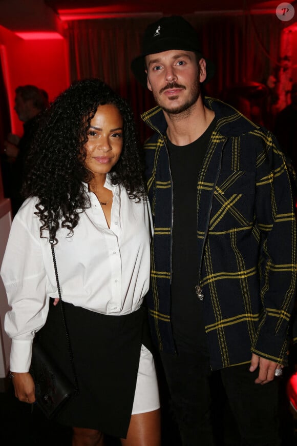 Christina Milian et M. Pokora assistent à la fête organisée par Five Eyes Production pour célébrer le 27e anniversaire de Cindy Bruna à la ''Giuse Trattoria'' à Paris, France, le 01 octobre 2021. Photo par Jerome Domine/ABACAPRESS.COM