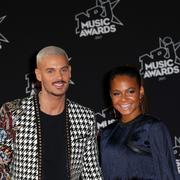 M Pokora (Matt Pokora) et Christina Milian assistent à la 19e cérémonie des NRJ Music Awards qui s'est tenue au Palais des Festivals de Cannes, en France, le 4 novembre 2017. Photo par ShootpixABACAPRESS.COM