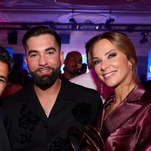 Exclusif - Kendji Girac et Jamel Debbouze Mélissa Theuriau lors de la 11ème édition de la soirée Global Gift Gala à l'hôtel Four Seasons George V à Paris le 30 septembre 2023. © Cyril Moreau / Bestimage