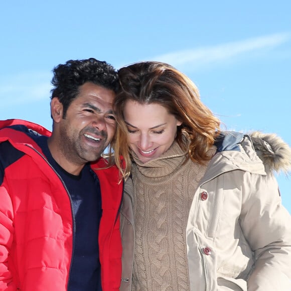 Jamel Debbouze et sa femme Mélissa Theuriau au 20ème festival du film de comédie de l'Alpe d'Huez le 20 janvier 2017. © Dominique Jacovides / Bestimage