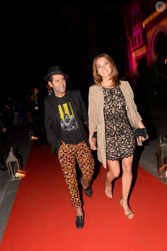 Exclusif - Jamel Debbouze et sa femme Melissa Theuriau au cocktail "Aftershow" dans le cadre du festival Marrakech du Rire 2016. Marrakech, le 4 juin 2016. © Bellak Rachid/Bestimage