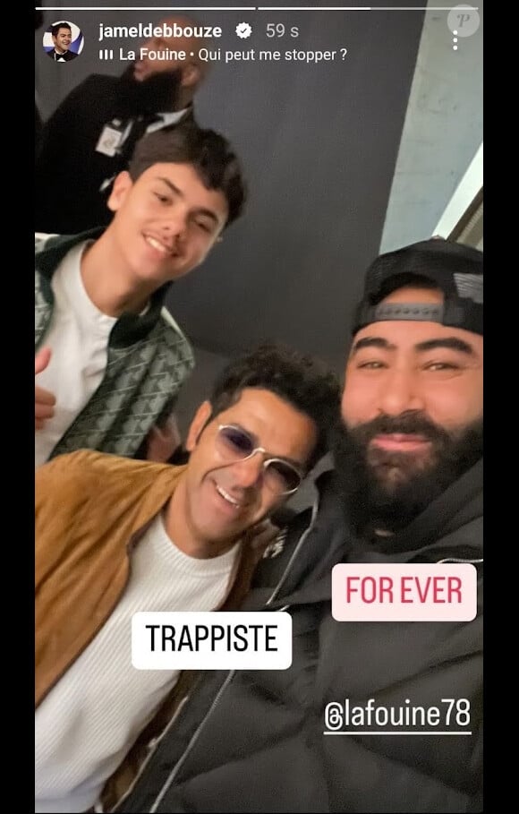 Il semble que c'est plus qu'un hobbie et le jeune homme de bientôt 16 ans se donne à fond
Jamel Debbouze avec son fils Léon et son ami La Fouine
Instagram @Jameldebbouze