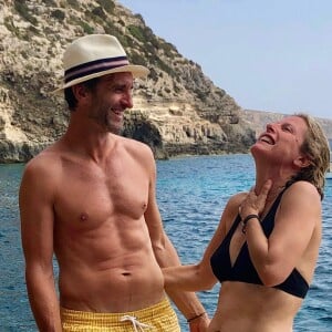 Karin Viard et son compagnon présumé Manuel Herrero sur Instagram, août 2019.