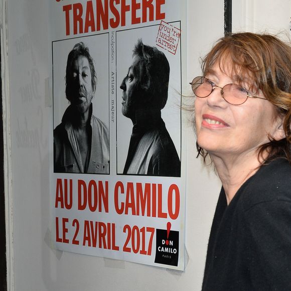 Jane Birkin lors du lancement officiel de l'association Serge Gainsbourg au cabaret Don Camilo à Paris, le 2 avril 2017. © Guirec Coadic/Bestimage