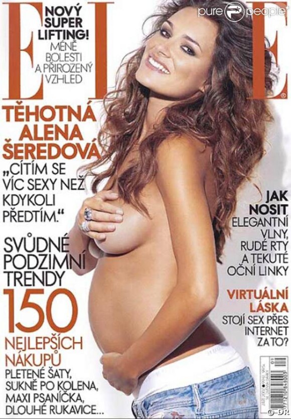 Les plus belles couvertures des stars enceintes et de toute beauté (Alena Seredova, la femme du footballeur Gianluigi Buffon)