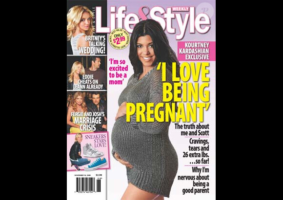Les plus belles couvertures des stars enceintes et de toute beauté (la soeur de Kim Kardashian, Kourtney Kardashian)