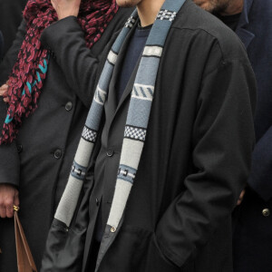 Sophie Marceau et son fils Vincent Zulawski assistent aux funérailles de son ex-mari, le réalisateur polonais Andrzej Zulawski, à Gora Kalwaria, près de Varsovie, en Pologne, le 22 février 2016. Photo par ABACAPRESS.COM