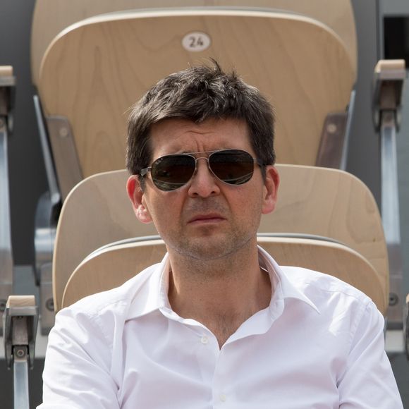 Thomas Sotto - Les célébrités dans les tribunes des Internationaux de France de Tennis de Roland Garros 2019 à Paris, France, le 29 mai 2019. © Jacovides-Moreau/Bestimage