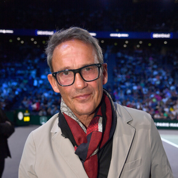 Julien Courbet - Célébrités assistent à la finale du tournoi de tennis ATP Masters 1000 de Paris (Paris Rolex Master) remportée par Alexander Zverev contre Ugo Humbert à l'Accor Arena - Palais Omnisports de Paris-Bercy, Paris le 3 novembre 2024. © Veeren/Bestimage 