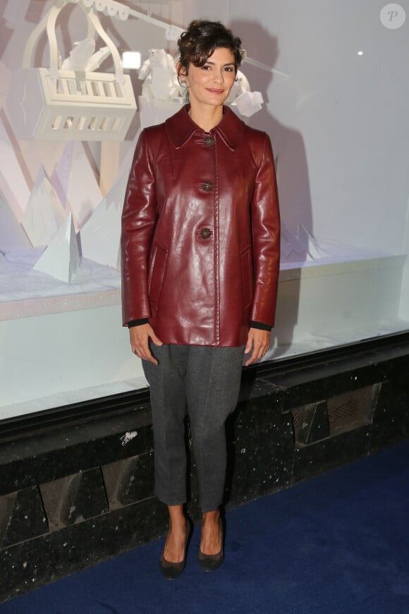 Audrey Tautou - Inauguration des décorations de Noël des Galeries Lafayette à Paris, le 8 novembre 2016. © CVS/Bestimage