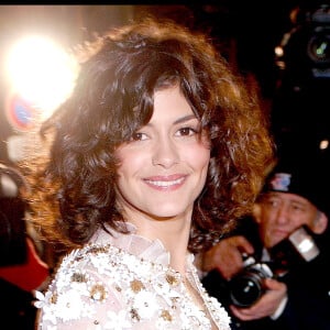 Audrey Tautou au théâtre du Chatelet pour la 30eme cérémonie des César en 2005.