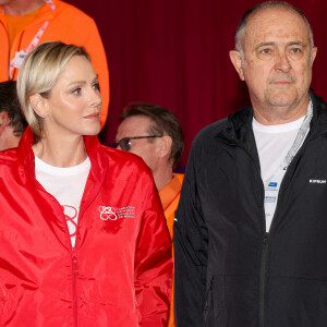 La princesse Charlene de Monaco a donné le départ de la 25eme No Finish Line à Monaco, le 16 novembre 2024