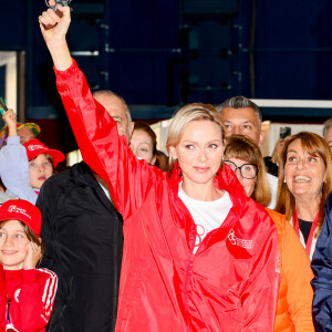 La princesse Charlene de Monaco a donné le départ de la 25eme No Finish Line à Monaco, le 16 novembre 2024