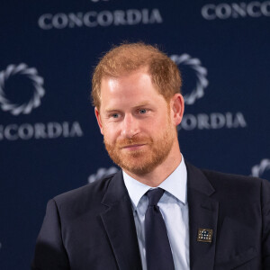 Le prince Harry participe à une table ronde sur la santé mentale lors du sommet annuel 2024 Concordia, où il plaide en faveur du bien-être mental et partage son point de vue sur l'importance des initiatives en matière de santé mentale à New York City, NY, États-Unis, le 23 septembre 2024. Photo par Janet Mayer/Splash News/ABACAPRESS.COM