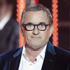 Exclusif - Christophe Dechavanne lors de l'enregistrement de la soirée "Les 30 ans du sidaction - la soirée événement" au Grand Rex à Paris diffusée le 23 mars 2024 sur France 2 © Cyril Moreau / Coadic Guirec / Bestimage 