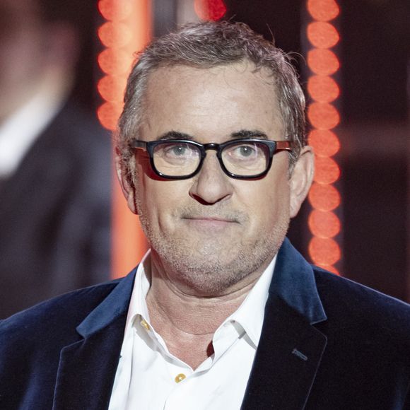 Exclusif - Christophe Dechavanne lors de l'enregistrement de la soirée "Les 30 ans du sidaction - la soirée événement" au Grand Rex à Paris diffusée le 23 mars 2024 sur France 2 © Cyril Moreau / Coadic Guirec / Bestimage 