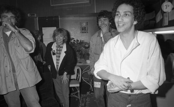 Archives - Nicolas Peyrac, France Gall et Daniel Balavoine - Premier concert de Michel Berger au Palais des Sports à Paris. Le 17 mai 1983 © Jean-Claude Woestelandt / Bestimage