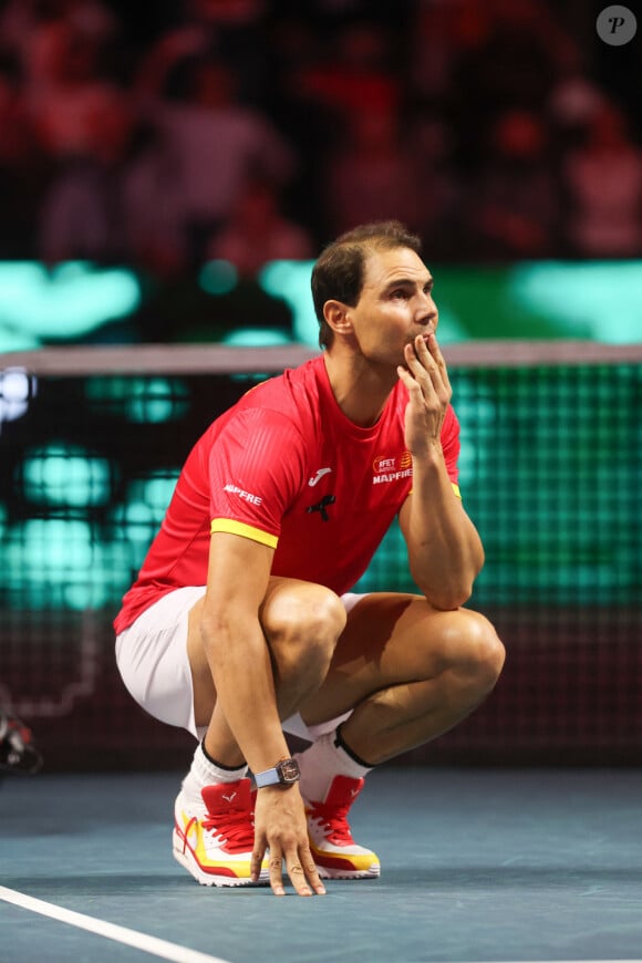 Rafael Nadal lors de la Coupe Davis à Malaga, ce mardi 19 novembre. (Credit Image: © Lorenzo Carnero/ZUMA Press Wire)