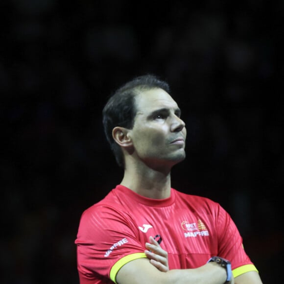 Rafael Nadal lors de la Coupe Davis à Malaga, ce mardi 19 novembre. (Credit Image: © Lorenzo Carnero/ZUMA Press Wire)