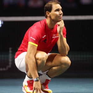 Rafael Nadal lors de la Coupe Davis à Malaga, ce mardi 19 novembre. (Credit Image: © Lorenzo Carnero/ZUMA Press Wire)