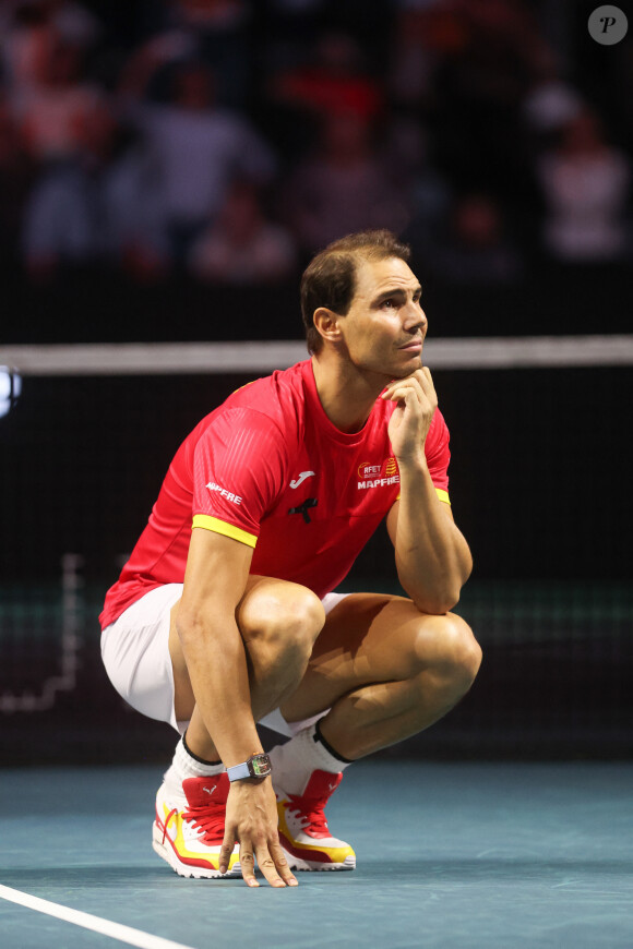 Rafael Nadal lors de la Coupe Davis à Malaga, ce mardi 19 novembre. (Credit Image: © Lorenzo Carnero/ZUMA Press Wire)