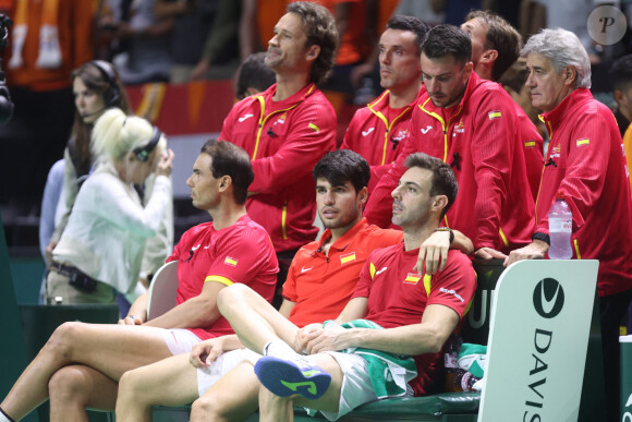 Les coéquipiers de Rafael Nadal lors de la Coupe Davis à Malaga, ce mardi 19 novembre. (Credit Image: © Lorenzo Carnero/ZUMA Press Wire)
